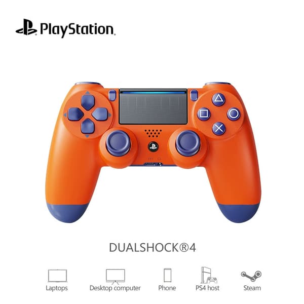 2025 PS4 DualShock 4 V2 Trådløs Controller -{JSR} Sunset Orange