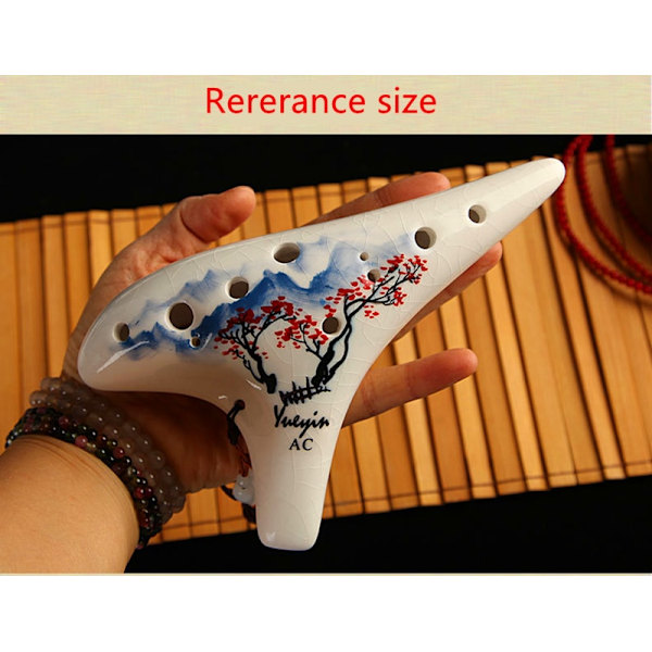 12-hulls Ocarina Fløyte i C-nøkkel Profesjonelt Musikkinstrument [JR]