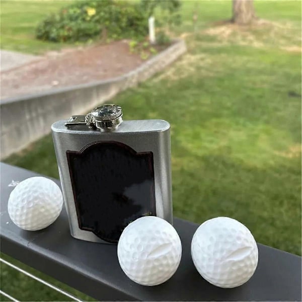 3 Golfpallon muotoista snapsilasia, hieno lahja golfin harrastajille [JR]