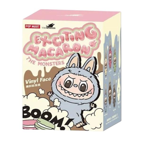6 stk. POP MART LABUBU The Monsters Spændende Macaron Plysdukker Figur Legetøj Blind Boxes (Farve Tilfældig)