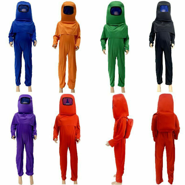 Halloween Kid Among Us Cosplay Kostyme Fancy Dress Jumpsuit Z orange L Yz grønn green M