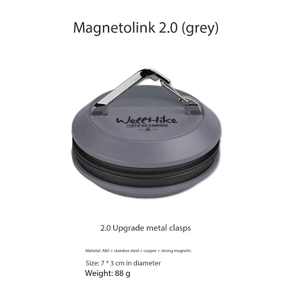 Bil sugkopp utomhus bil baldakin sugkopp bil tak tält fast krok stark magnetisk sugspänne Gray