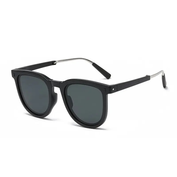 Foldbare solbriller UV400 beskyttelse - Polariserede køre- og udendørs unisex solbriller til mænd/kvinder, antirefleks letvægts klassiske stilarter Ink black