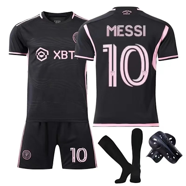 MIA MI Messi Camiseta No10 Fotbollströja Boy Kid T-Shirt Set Vuxen Sportkläder Tjej Sportdräkt Skyddskläder Cosplay Kit A2 A2 S