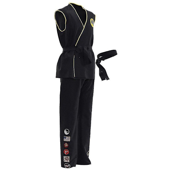 Cobra Kai Cosplay Kostyme Topp Bukser Antrekk Halloween Karneval Kostyme 180