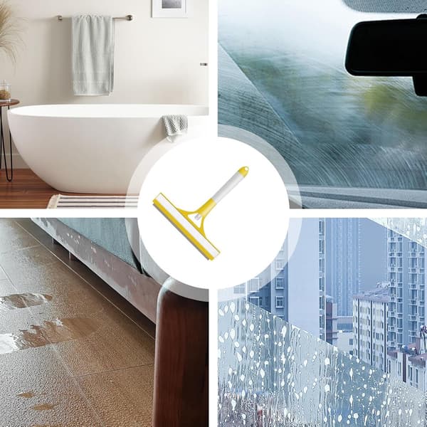 Window Scraper Window Wiper with Foam Spray Window Wiper Set Bathroom Window Scraper with Spray Bottle Window Cleaner