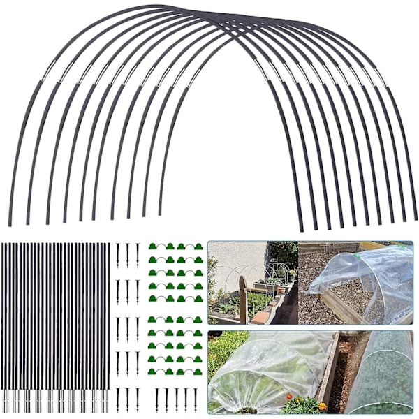 Bue til have-net, drivhusbuer, drivhusbuer til haven, gør-det-selv drivhusbuer, polytunnel støtte ramme til haven