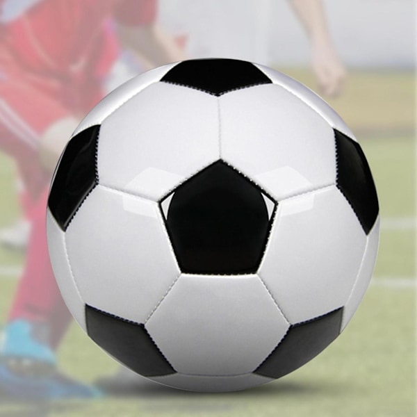 Storlek 5 Professionella Träningsfotbollar PU Läder Svart Vit Fotboll Fotbollar Mål Lag På