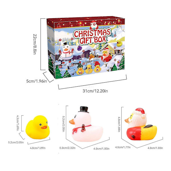 2023 Julkalender Blind Box Present 24 Gummiankor -c79