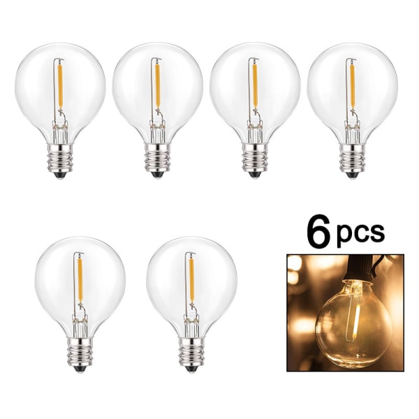 Pack G40 LED Globe Glaslampor utbyte, IP44 vattentät