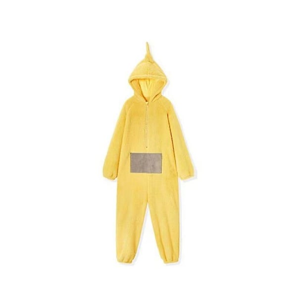 Anime Teletubbies Kostym Vuxen Jul Pyjamas Pyjamas Sovkläder Jumpsuit Es Gul Yellow XL