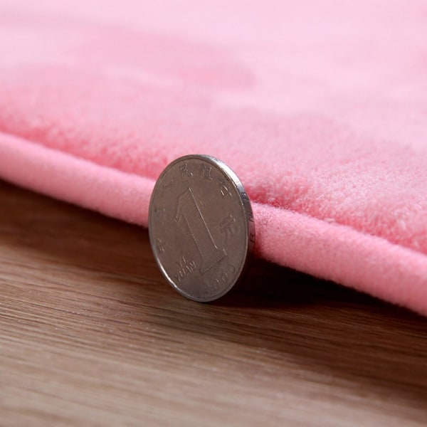 Söt tecknad rosa matta badrumsmatta supermjukt minne