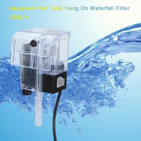 Akvarium Hängfilter Akvarium Kraftfilter Vattenfall Vattenpump