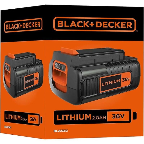 Syyskampanja, 36v 2ah litiumakku, yhteensopiva kaikkien Black+decker 36v -työkalujen kanssa, ei muisti-ilmiötä, alhainen itsepurkautuminen, käytännöllinen, kompakti ja tehokas