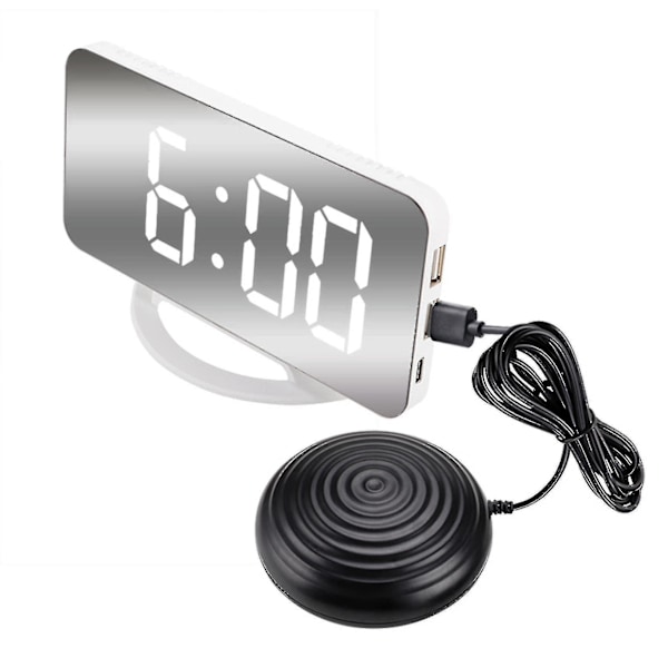 Extra Högljudd Väckarklocka med Sängvibrator - Vibrerande Alarm för Tunga Sovare