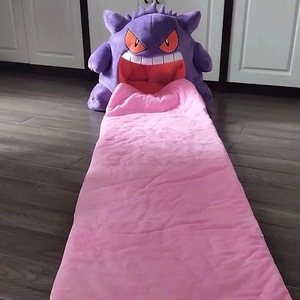 Tecknad Gengar Tung Sovande Klapp Kudde, Dubbelanvändning Filt för Tupplur