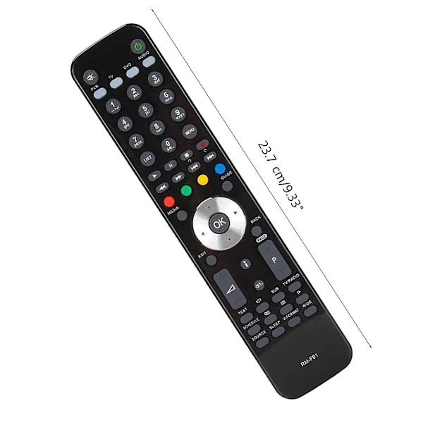 Ny fjärrkontroll Rm-f01 ersättning passar Humax Hdr Freesat Box Hd-fox Rm-f01 Rm-f04 Rm-e06, Svart [DB]