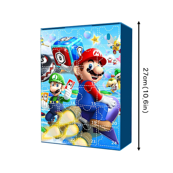 Super Mario Bros Adventskalender Overraskelsesboks 24 stk/sæt Jul (YJD)