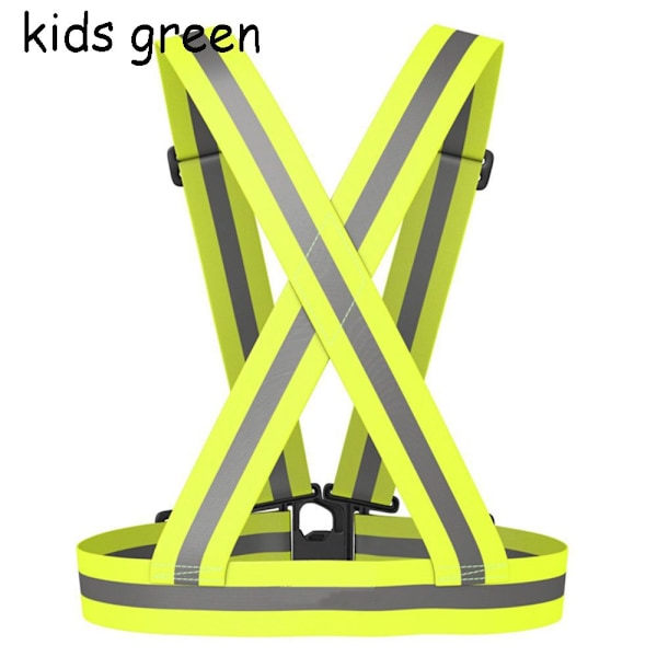 Reflekterende Vest Stripes -jakke KIDS GRØNN kids green