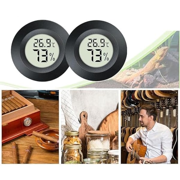 Digital mini hygrometer, temperatur- og fuktighetsmåler for luftfuktere i drivhus