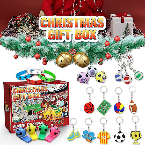 Barnens fotbollsleksaker Kit 2023 Jul Adventskalender Blind Box Jul 24 dagar nedräkning Barn Present