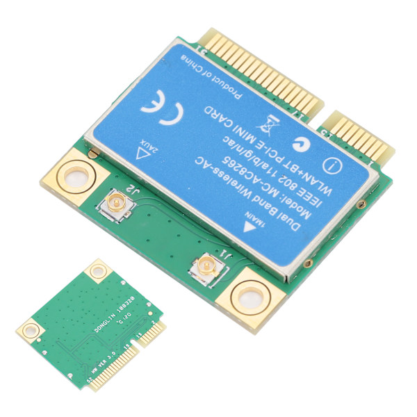 MINI PCI-E-kort 1200M 2,4GHz/5GHz Dubbelbands för Intel 8265 Chip Trådlöst Nätverkskort MC8265