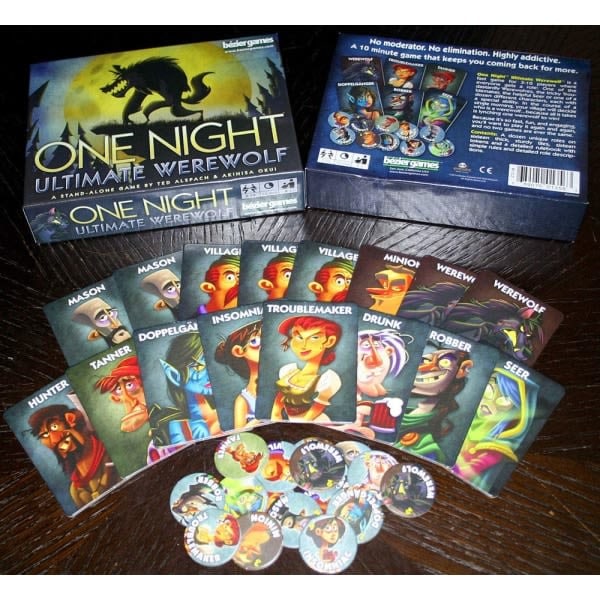 Bezier brætspil One Night Ultimate Werewolf Black