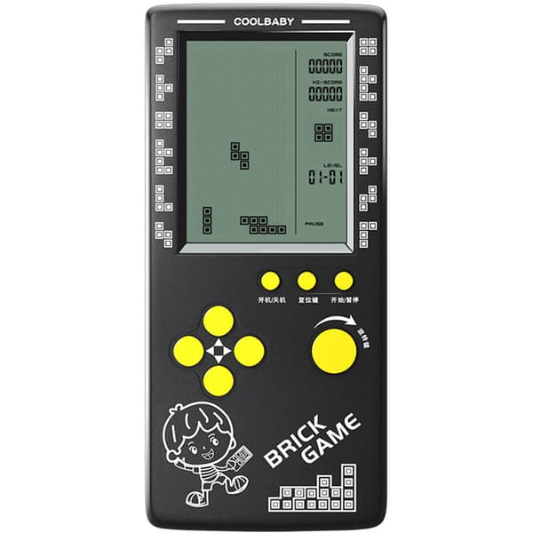 RS-100 Tetris Game Console Classic Block Game Puzzle Game Player Handheld Game Machine Brick Game