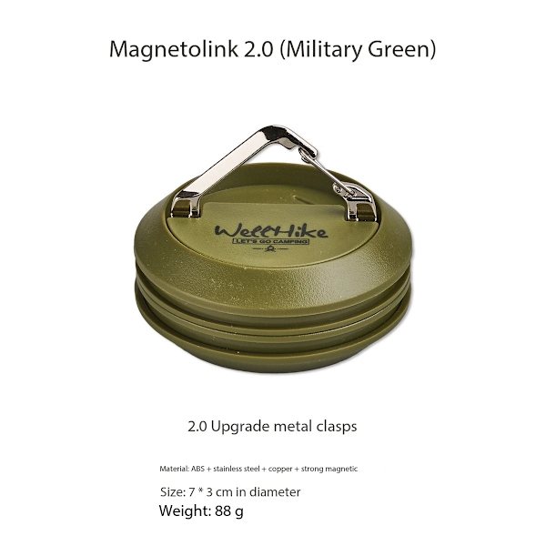 Bil sugkopp utomhus bil baldakin sugkopp bil tak tält fast krok stark magnetisk sugspänne Military Green