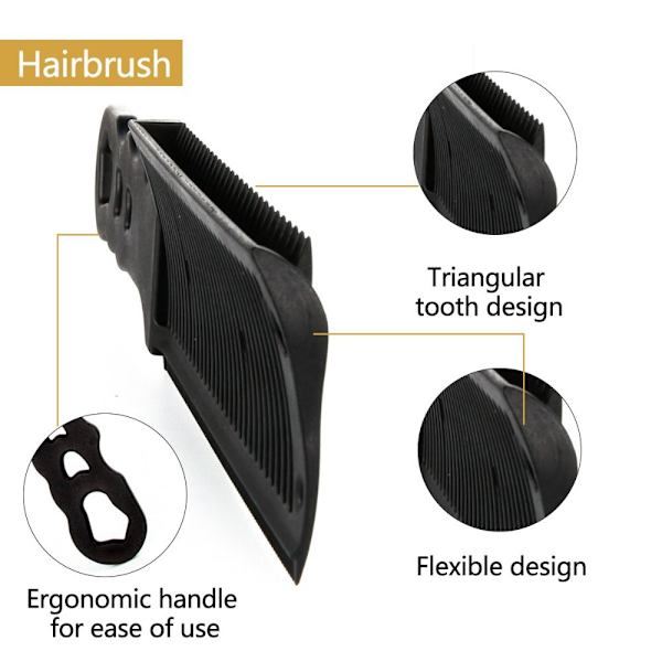 Barber Fade Kamme Hårklippningskam Buet Kam