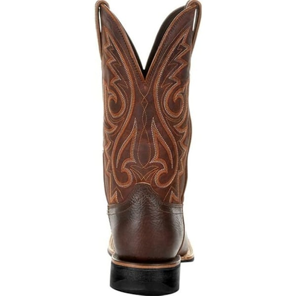 Herr- och Damsport Bred Fyrkantig Tå Western Cowboy Boots brun brown EU 46