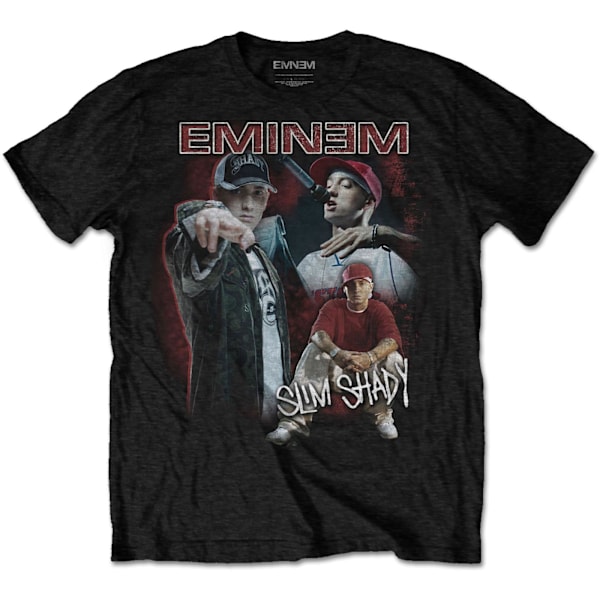 Eminem Unisex Aikuisten Shady Homage T-paita M Musta Black M