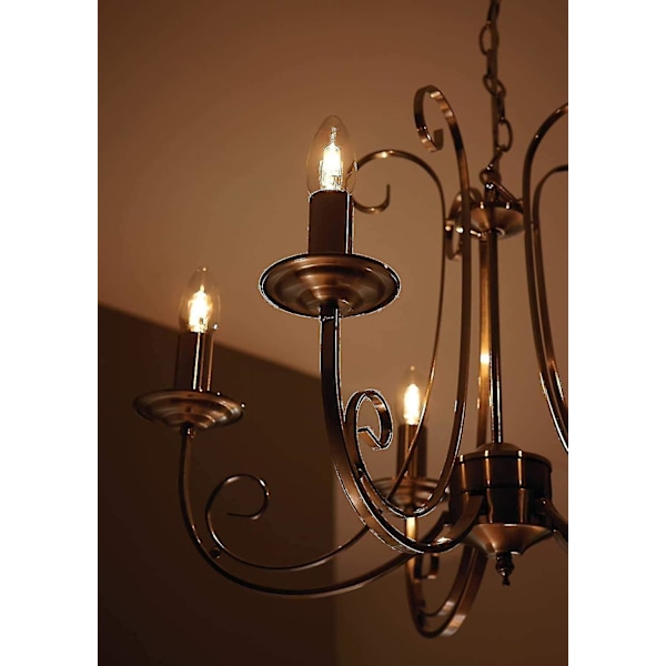 E14 28W Halogenlampor, Liten Edison Skruvlampa (SES) 2700K Varmvit Dimbar 5-pack