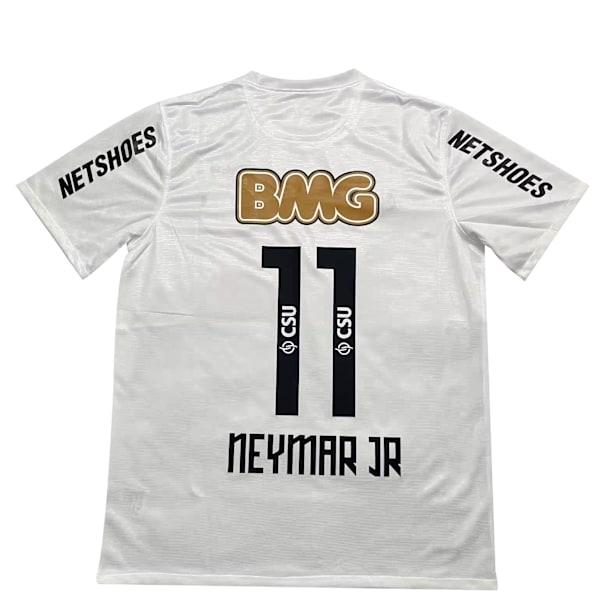 Sæson 1213 Brasilien Santos Jersey Santos Jubilæumsudgave Nr 11 Neymar Fodboldtrøje Hvid 11 White 11 XL