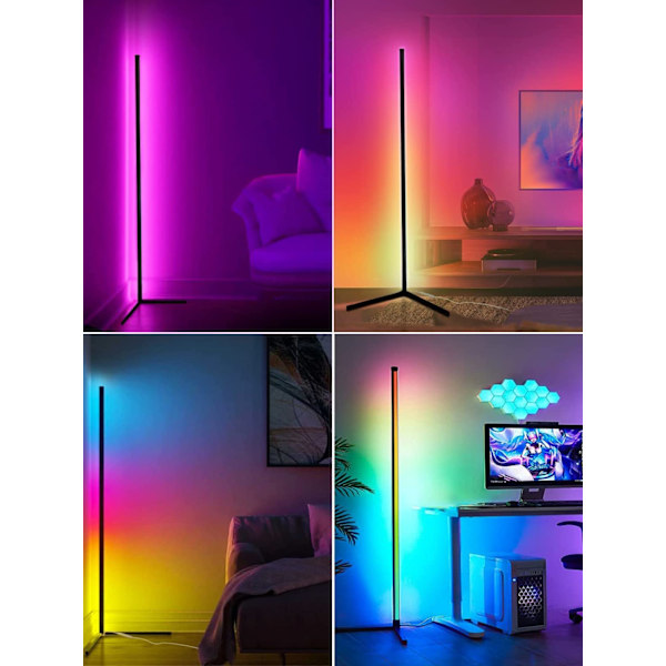 Smart LED-gulvlampe RGB-gulvlampe [Energiklasse F]