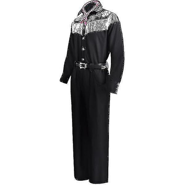 Jumpsuit Ken Cowboy Outfit Halsduk Hatt Män Kostym L