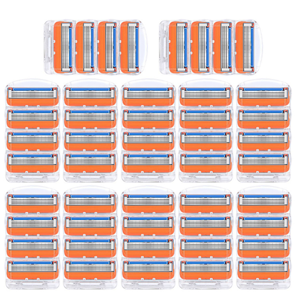 4 - 52-pakning barberblade til mænd, kompatible blade til Fusion 5 48- 48 pack