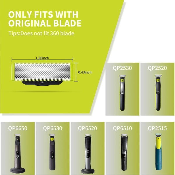 Stubbkammar till rakhyvel skäggtrimmer Philips OneBlade 6-pack 31