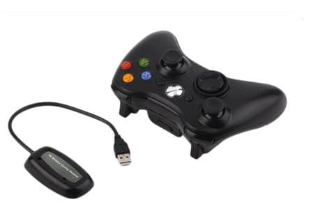 Xbox 360 trådløs controller 2,4 GHz Gamepad Joystick trådløs controller (sort)