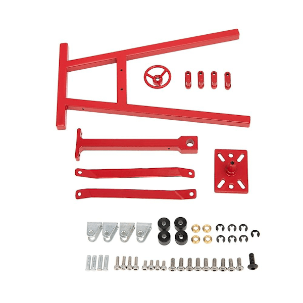 Metallinen kääntyvä moottori käännettävä huoltokiinnike moottoriteline 1/10 RC Crawler Car TRX4 Axial SCX-Perfet