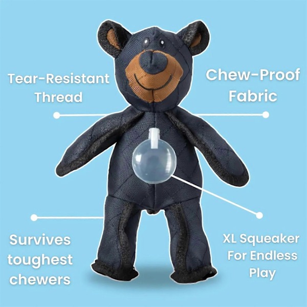 Unbreaka Bear Hundelegetøj - Uslukkelig Teddybjørn Extreme Bear 2.0 - WELLNGS
