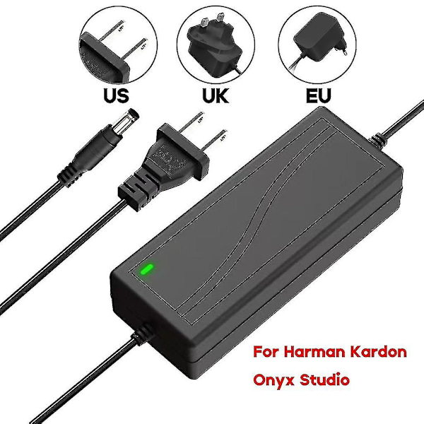 Strømadapter for Harman Onyx Studio 1 2 3 4 5 6 7 trådløs høyttaler DB US