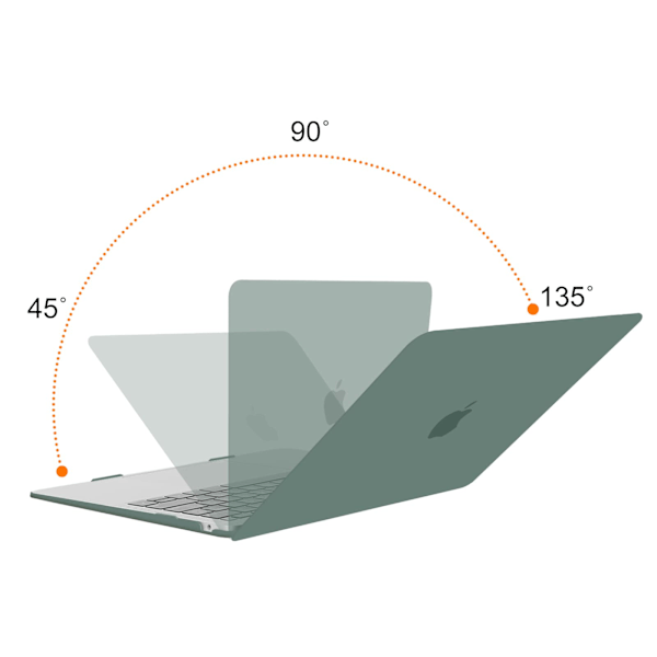 Skal för MacBook Air 13 tum, A2337 A2179, Grön