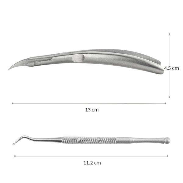 Nagelknips för tjocka naglar och inåtväxta naglar, nagelklippare för tjocka naglar, set med nagelklippare i rostfritt stål för män och kvinnor