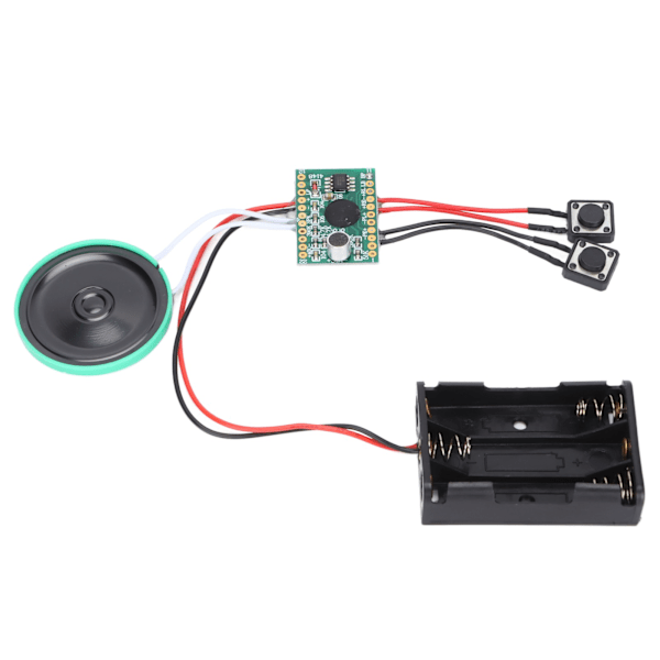4 minuters ljudmodul med knappkontroll, DIY-musik, inspelningsbar chip för DIY-ljudkort, julklappsaskar