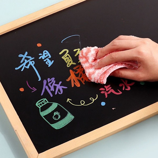 Flydende Kridtpen Whiteboard Marker Sort Black Black