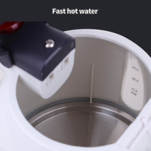 1000ml Elektrisk vattenkokare för bil 12v 150w Bärbar cigarettändarutkokare för resor Resor Vit [kk] 12V 150W