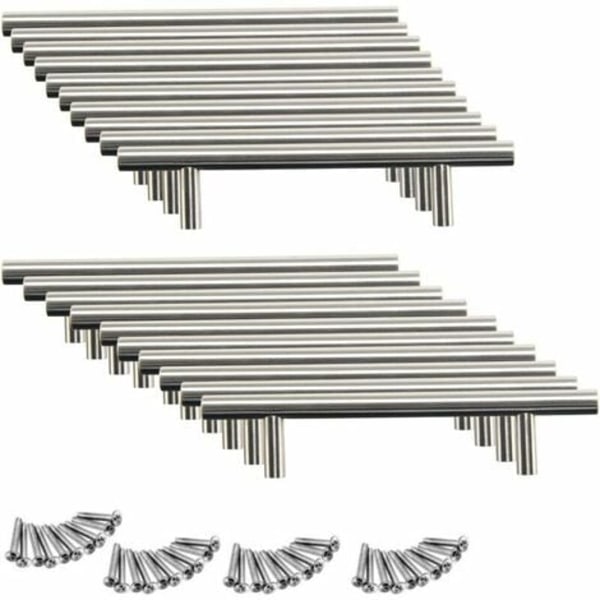 20 køkkenhåndtag i rustfrit stål (96 mm (hulafstand))
