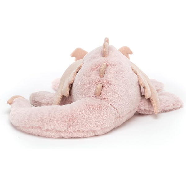 Jellycat Rosa Drage Kosedyr, Stor 49,5 cm, Mytisk Plysjleketøy, Klassisk Gave til Barn rosa pink 50cm