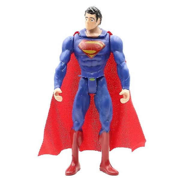 6 stk Marvel DC Superhelt PVC Actionfigur Superman Iron-Man Captain America Batman Hulk Thor Playset Dukker Leksaker Barn Fans Gave [HK]